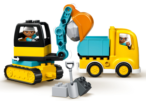 Truck & Graafmachine met rupsbanden