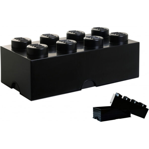 Opbergbox Brick 8 zwart (4004)