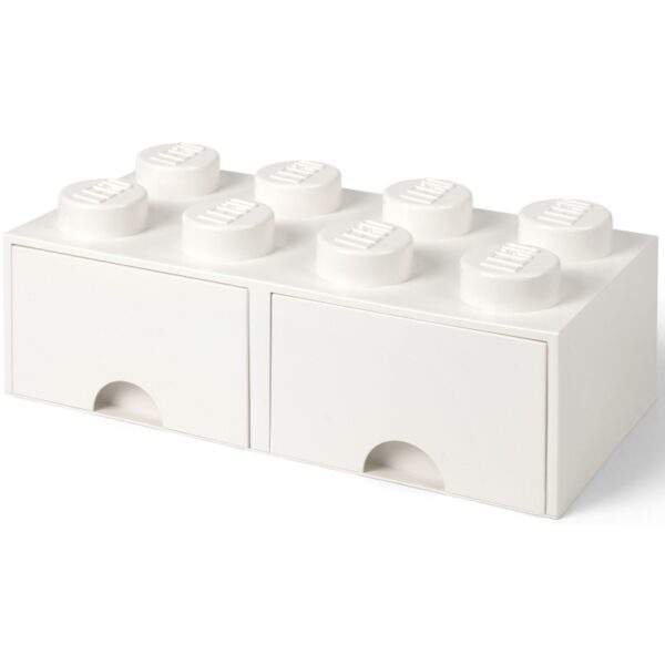 LEGO Brick Drawer 8 Wit Opbergdoos