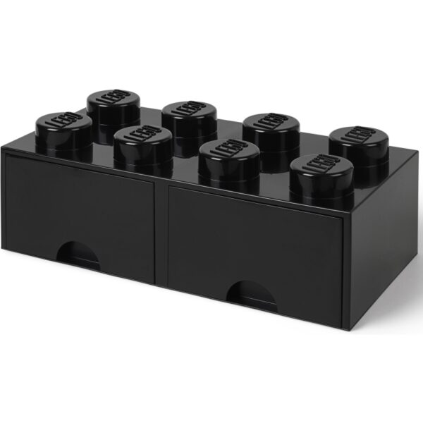LEGO Brick Drawer 8 Zwart Opbergdoos