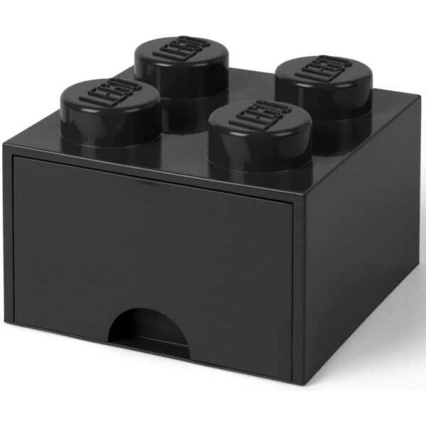LEGO Brick Drawer 4 Zwart Opbergdoos