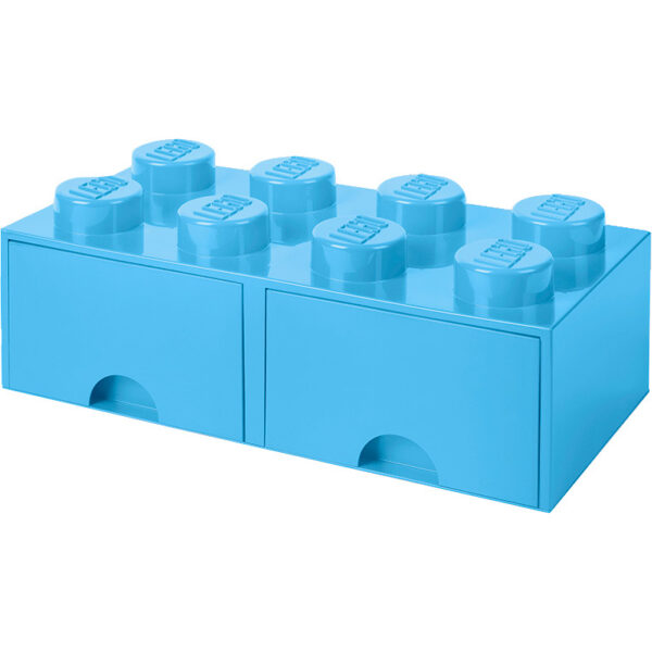 LEGO Brick Drawer 8 Licht blauw Opbergdoos