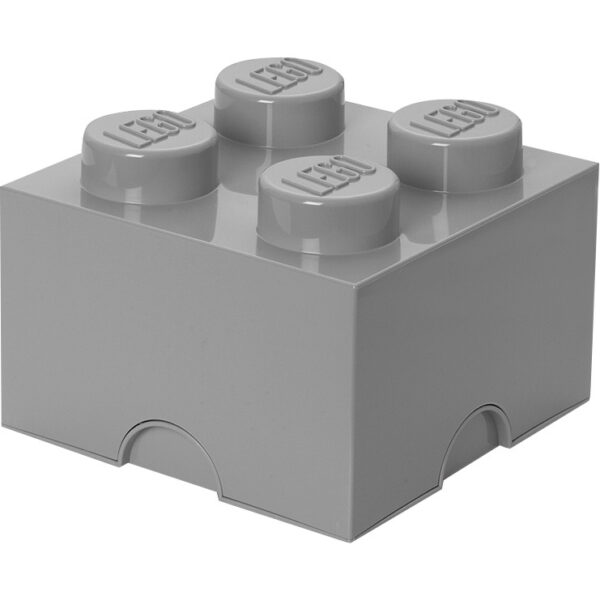 LEGO Storage Brick 4 Grijs Opbergdoos