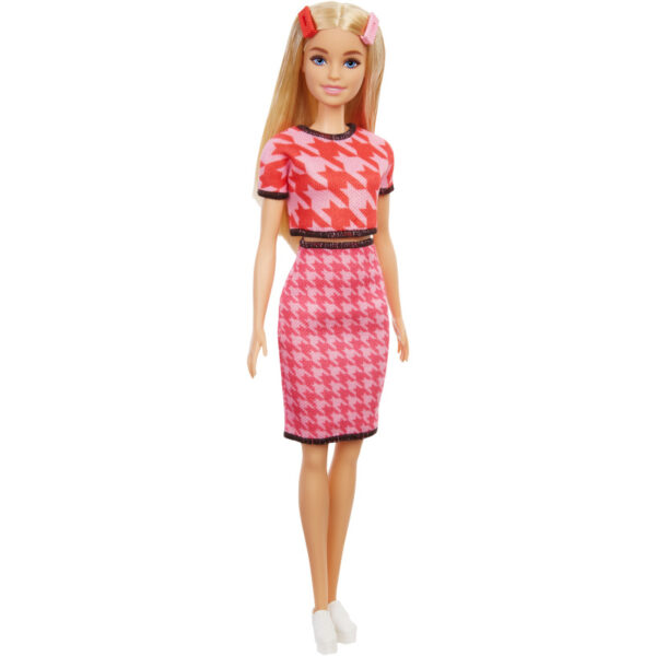 Fashionistas #169 - Houndstooth crop top and skirt Pop