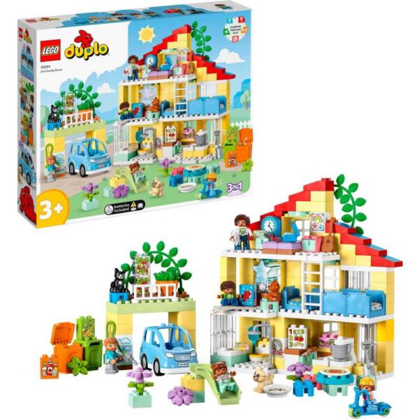 DUPLO - 3-in-1-Familiehuis Constructiespeelgoed