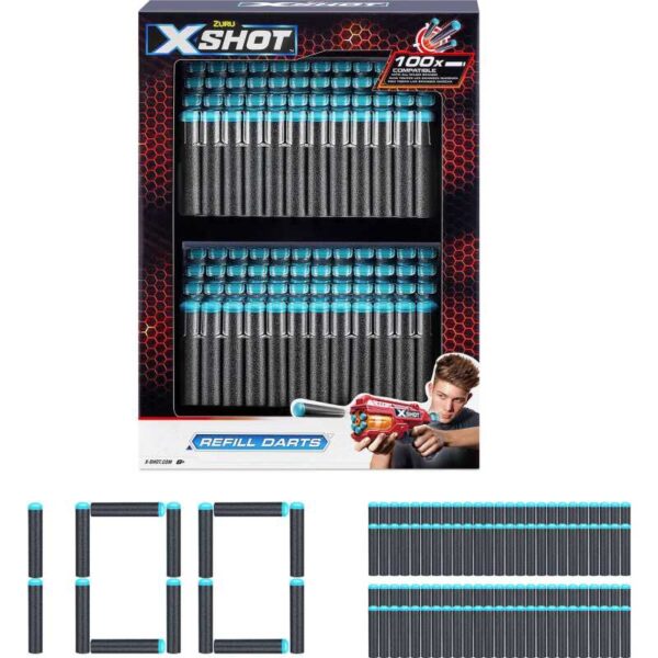 X-SHOT Refill Darts, 100 Darts Dart blaster