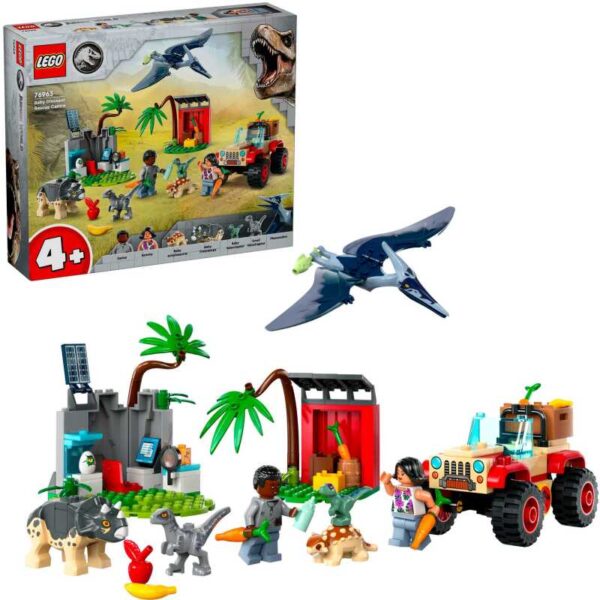 Jurassic World - Reddingscentrum voor babydinosaurussen Constructiespeelgoed