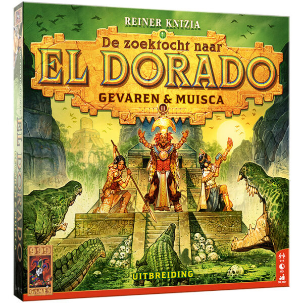 De Zoektocht naar El Dorado: Gevaren & Muisca Bordspel