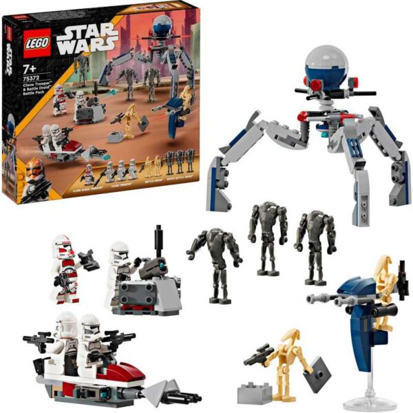 Star Wars - Clone Trooper & Battle Droid Battle Pack Constructiespeelgoed