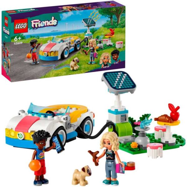 Friends - Elektrische auto en oplaadpunt Constructiespeelgoed