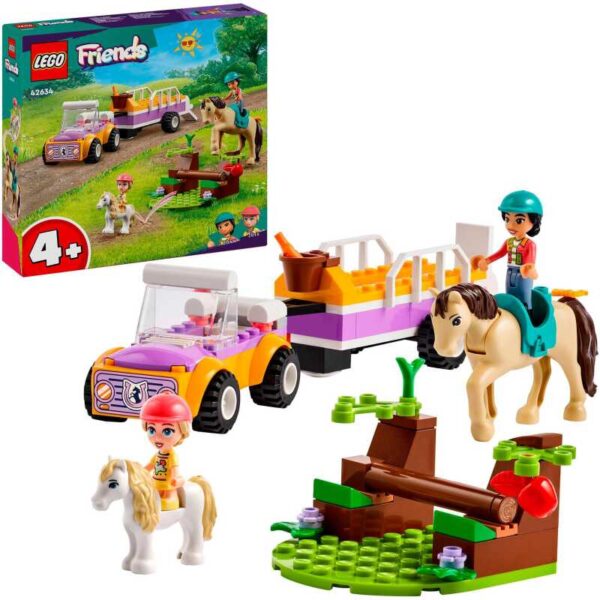 Friends - Paard en pony aanhangwagen Constructiespeelgoed