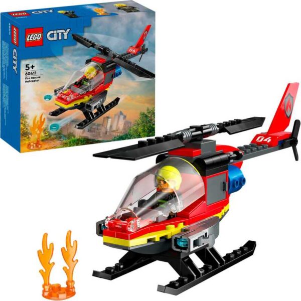 City - Brandweerhelikopter Constructiespeelgoed