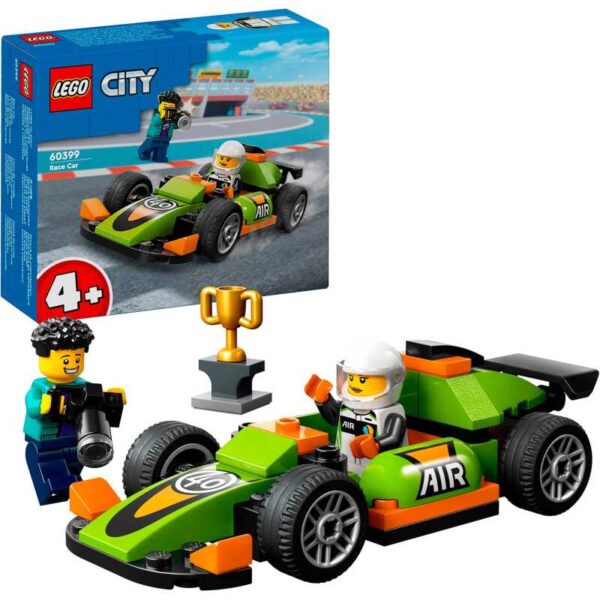 City - Groene racewagen Constructiespeelgoed