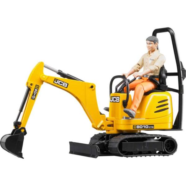 bworld JCB 8010 CTS-micrograafmachine met bestuurder Modelvoertuig