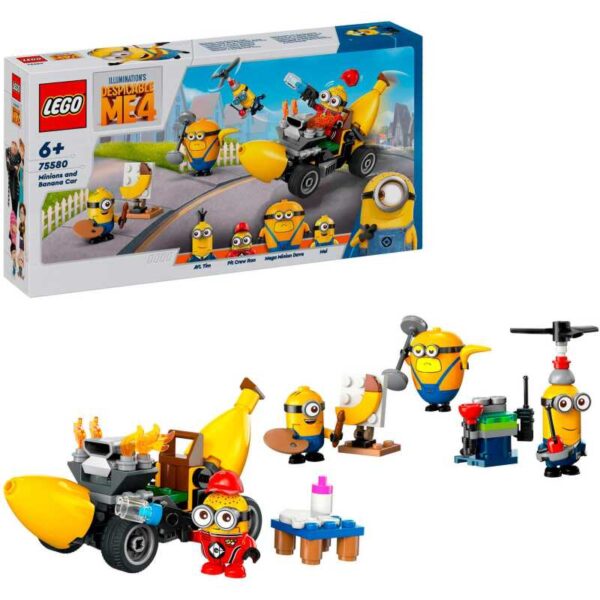 Minions - Minions en bananenauto Constructiespeelgoed