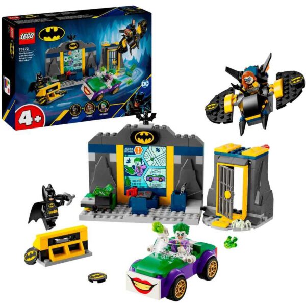 DC Super Heroes - De Batcave met Batman, Batgirl en The Joker Constructiespeelgoed
