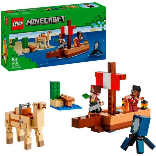 Minecraft - De piratenschipreis Constructiespeelgoed