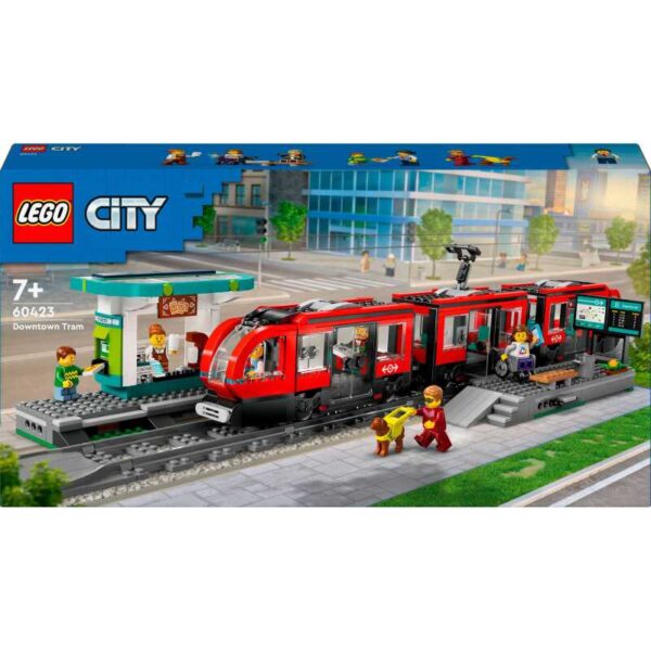 City - Stadstram en station Constructiespeelgoed