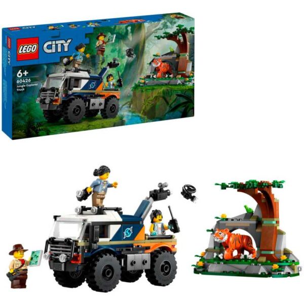 City - Jungleonderzoekers: offroad truck Constructiespeelgoed