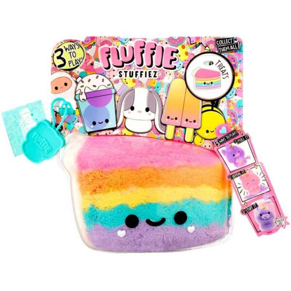 Fluffie Stuffiez - kleine knuffel Taart/Pizza Pluchenspeelgoed