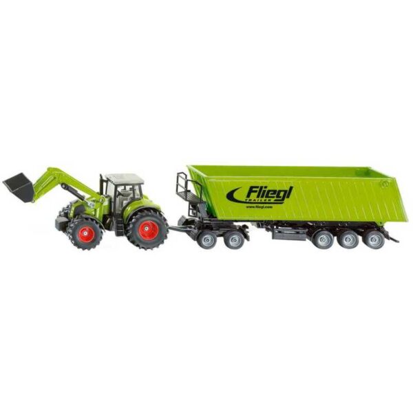 Tractor met voorlader, dolly en kiepwagen met kantelbak Nr. 1949