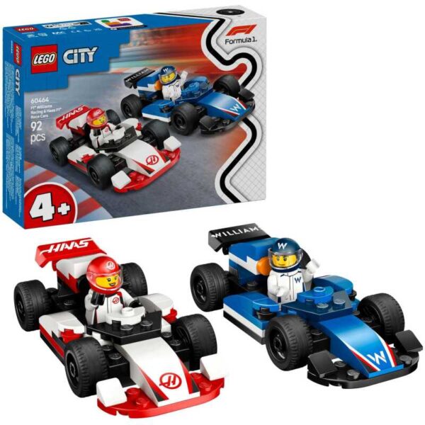 City - F1 Williams Racing en Haas F1 racewagens Constructiespeelgoed