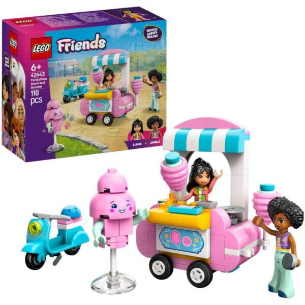 Friends - Suikerspinkraam en scooter Constructiespeelgoed