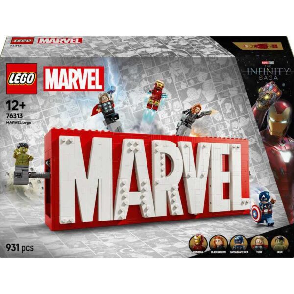 Marvel Super Heroes - MARVEL logo en minifiguren Constructiespeelgoed
