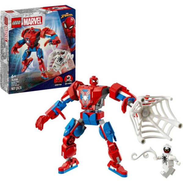 Marvel Super Heroes - Spider-Man mecha vs. Anti-Venom Constructiespeelgoed