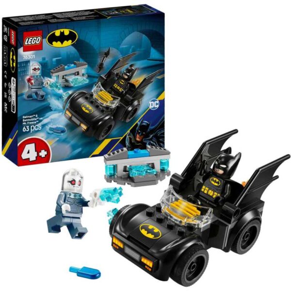 DC Super Heroes - Batman en Batmobile vs. Mr. Freeze Constructiespeelgoed