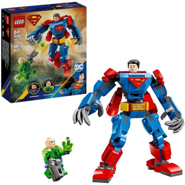 DC Super Heroes - Superman mecha vs. Lex Luthor Constructiespeelgoed