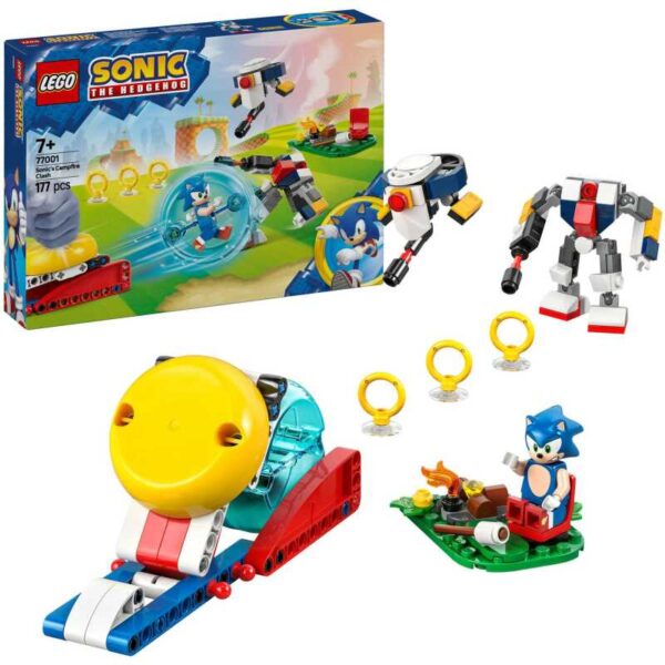 Sonic the Hedgehog - Sonics krachtmeting bij het kampvuur Constructiespeelgoed