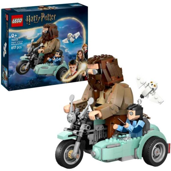 Harry Potter - Hagrid en Harry's rit op de motor Constructiespeelgoed