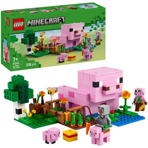Minecraft - Het huis van het biggetje Constructiespeelgoed