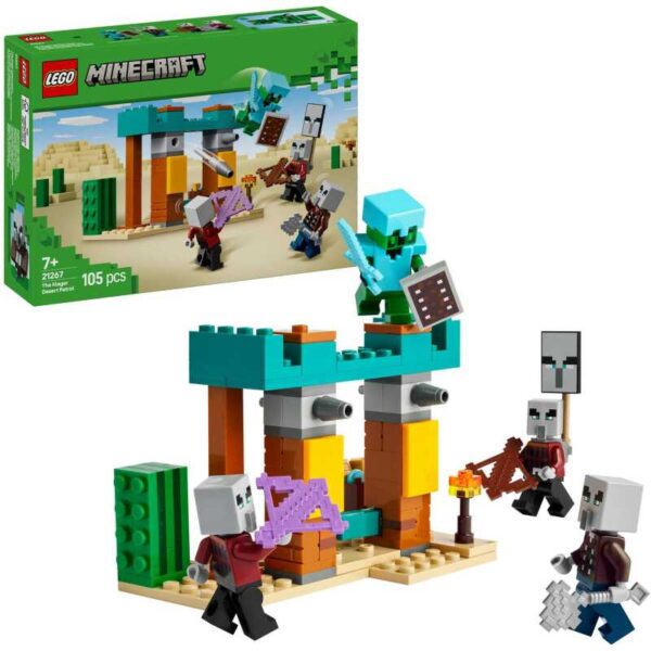 Minecraft - De Illagers in de woestijn Constructiespeelgoed