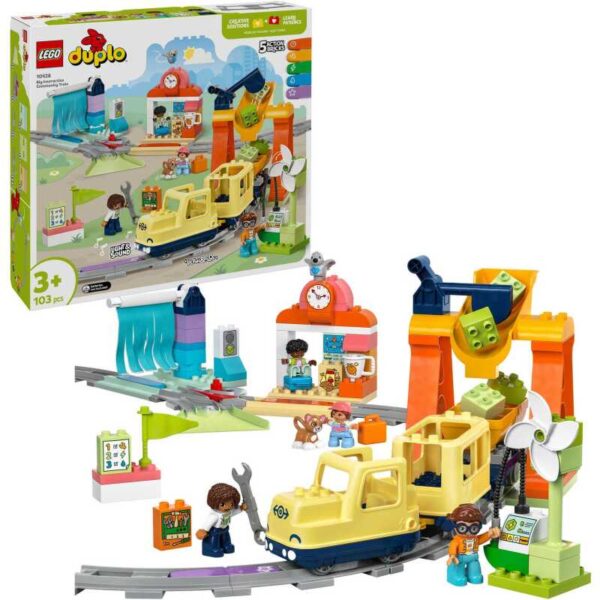 DUPLO Stad - Grote interactieve buurttrein Constructiespeelgoed