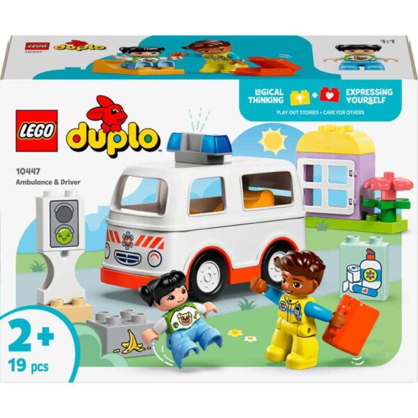 DUPLO - Ambulance met chauffeur Constructiespeelgoed