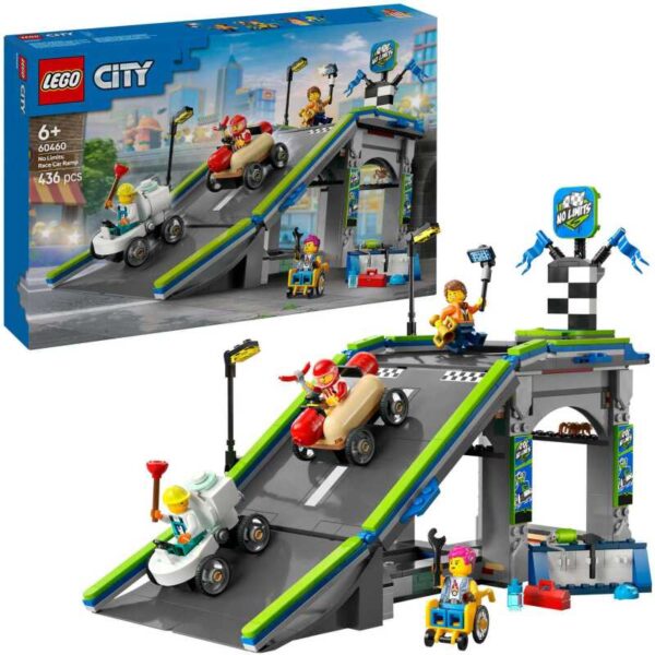 City - Snelle schans voor raceauto's Constructiespeelgoed