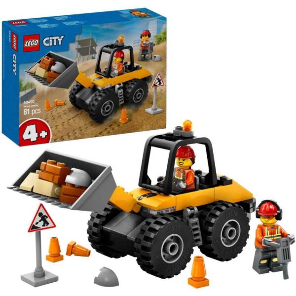 City - Gele wiellader Constructiespeelgoed