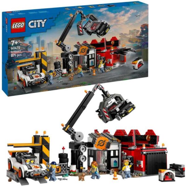 City - Schroothoop met auto's Constructiespeelgoed
