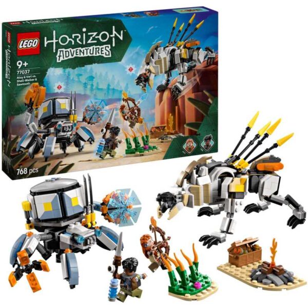 Horizon Adventures - Aloy en Varl vs. Shell-Walker en Sawtooth Constructiespeelgoed