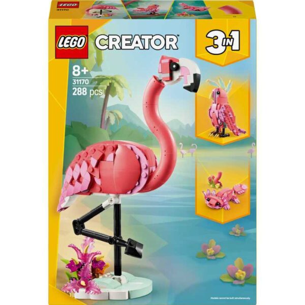 Creator 3-in-1 - Wilde dieren: roze flamingo Constructiespeelgoed