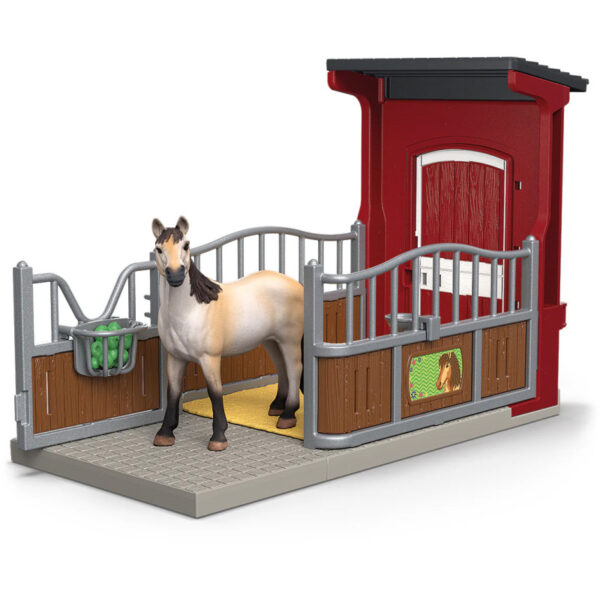 Farm World - Ponybox met mustangmerrie Speelfiguur