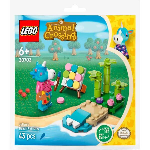 Animal Crossing - Strandschilderen met Julian Constructiespeelgoed
