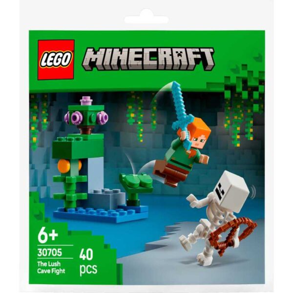 Minecraft - Duel bij de weelderige grot Constructiespeelgoed