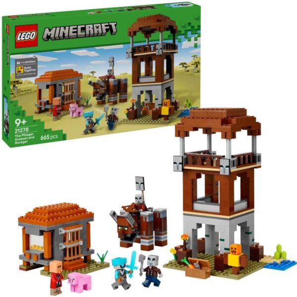 Minecraft - De Plunderaar buitenpost en Verwoester Constructiespeelgoed