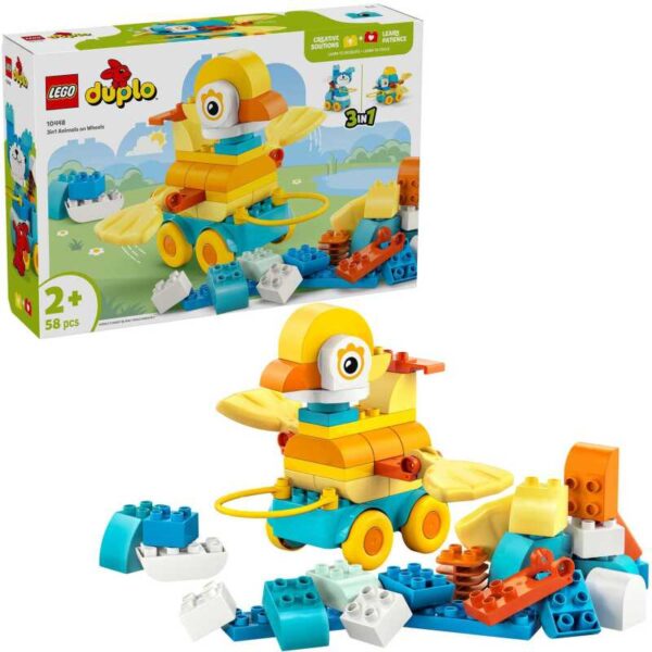 DUPLO - 3-in-1 dieren op wielen Constructiespeelgoed