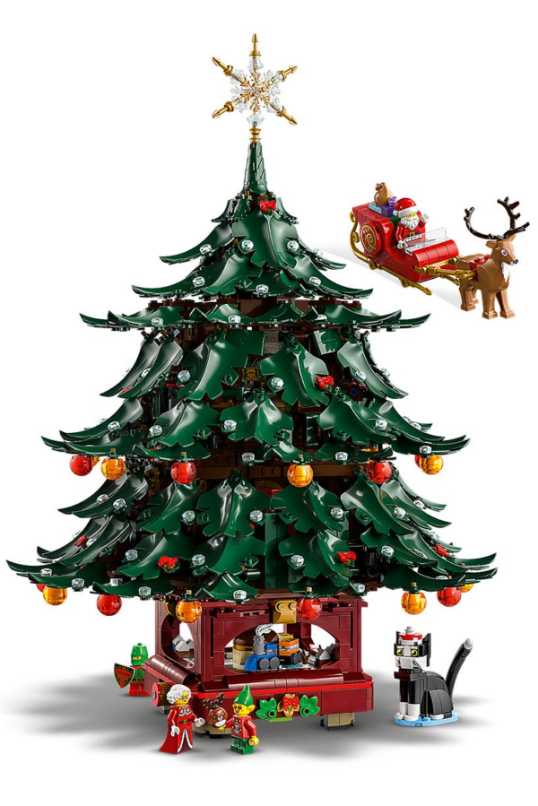 Decoratieve kerstboom voor het hele gezin