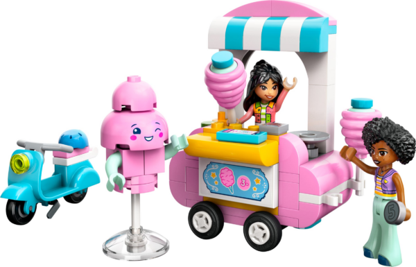 Suikerspinkraam en scooter