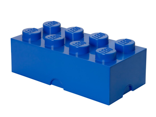 Opbergsteen met 8 noppen - blauw